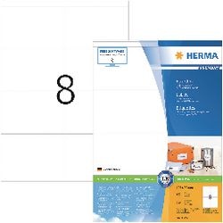 Herma prem. étiquettes 105x70 100 feuilles DIN A4 800 pièces 4426
