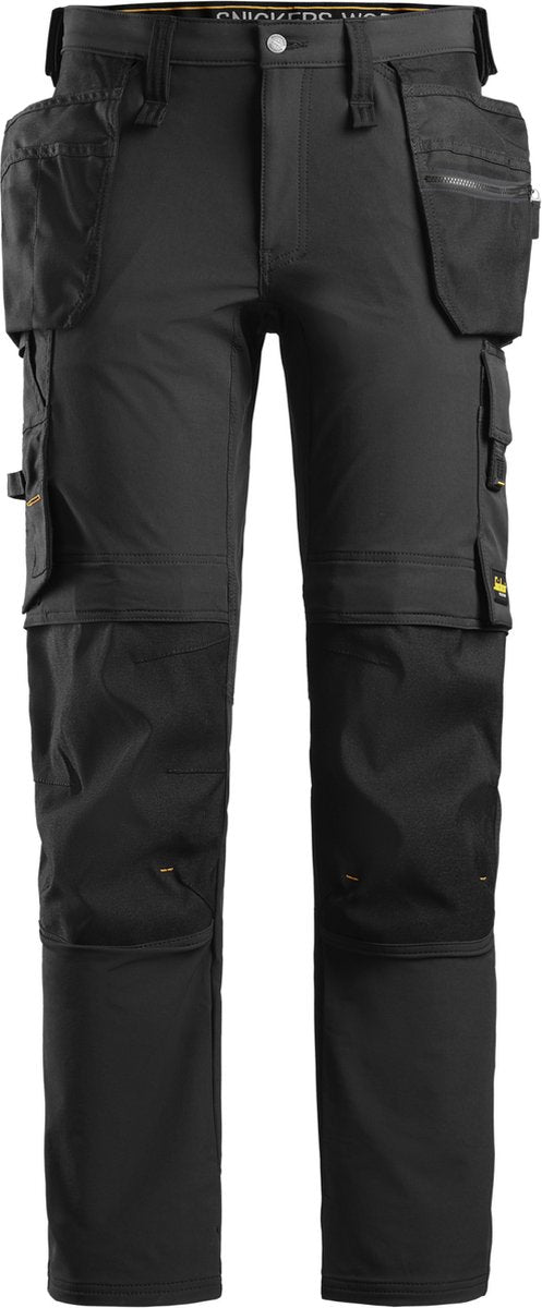 Snickers 6271 pantalon de travail entièrement stretch avec poches holster - noir noir - 52