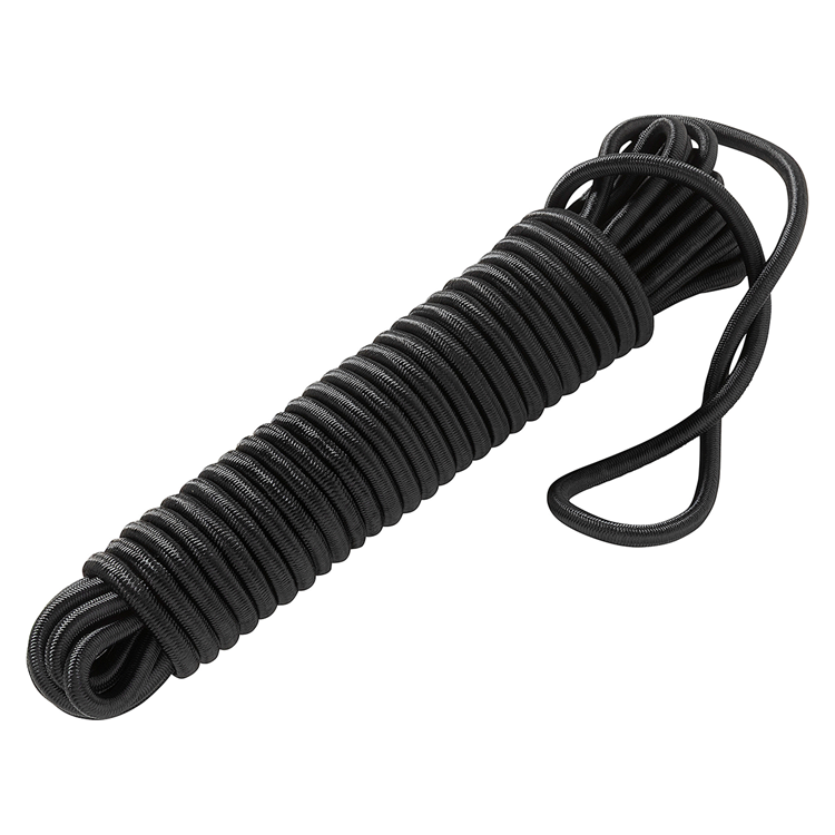 Mack 1072120 - elastiektouw zwart streng 8mm 10m | 5 stuks