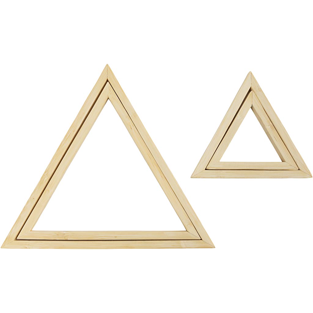 Cadres Creativ company, triangle, dimensions 9x12+18x21 cm, 2 pièces 1 boîte