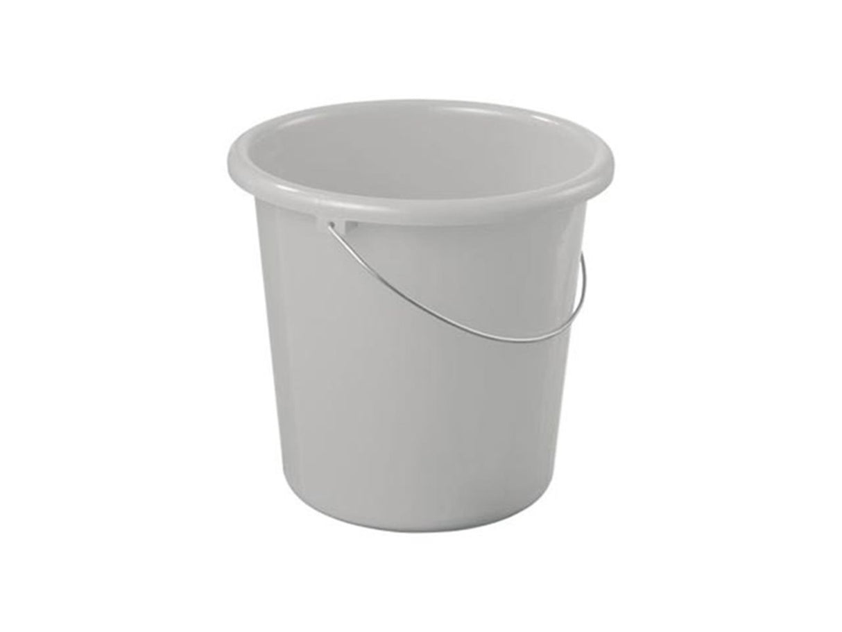 Seau Sunware basic10 litres argent diamètre 28x25,8cm plastique