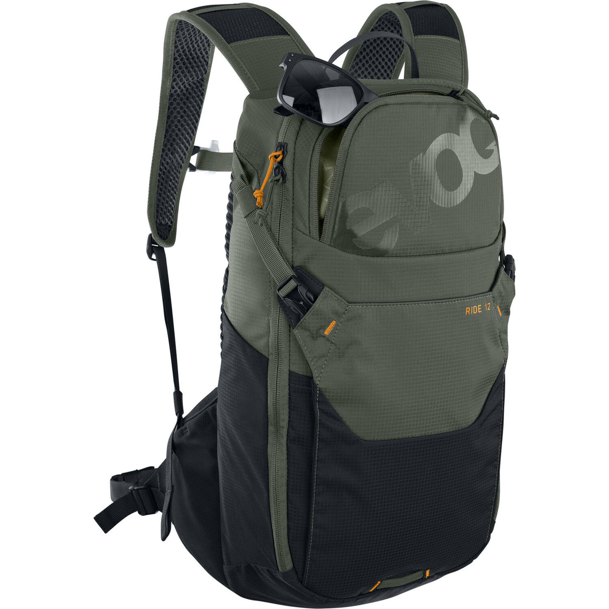 Evoc - ride 12 + vessie hydraulique 2 olive foncé noir 12l + 2l