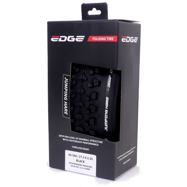 Pneu pliable Edge lièvre sauteur 27,5 x 2,35 60-584 - noir