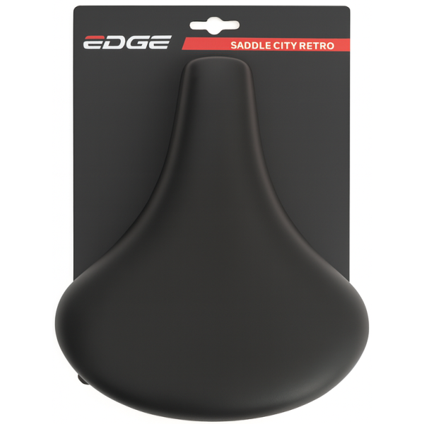 Bicycle Saddle Edge City Retro - Black (sur carte)