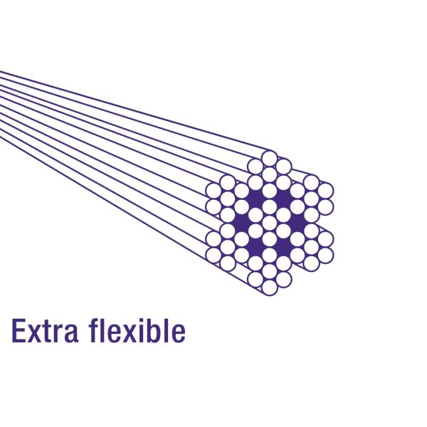 Câble intérieur de frein Elvedes en acier inoxydable 2 écrous 3m