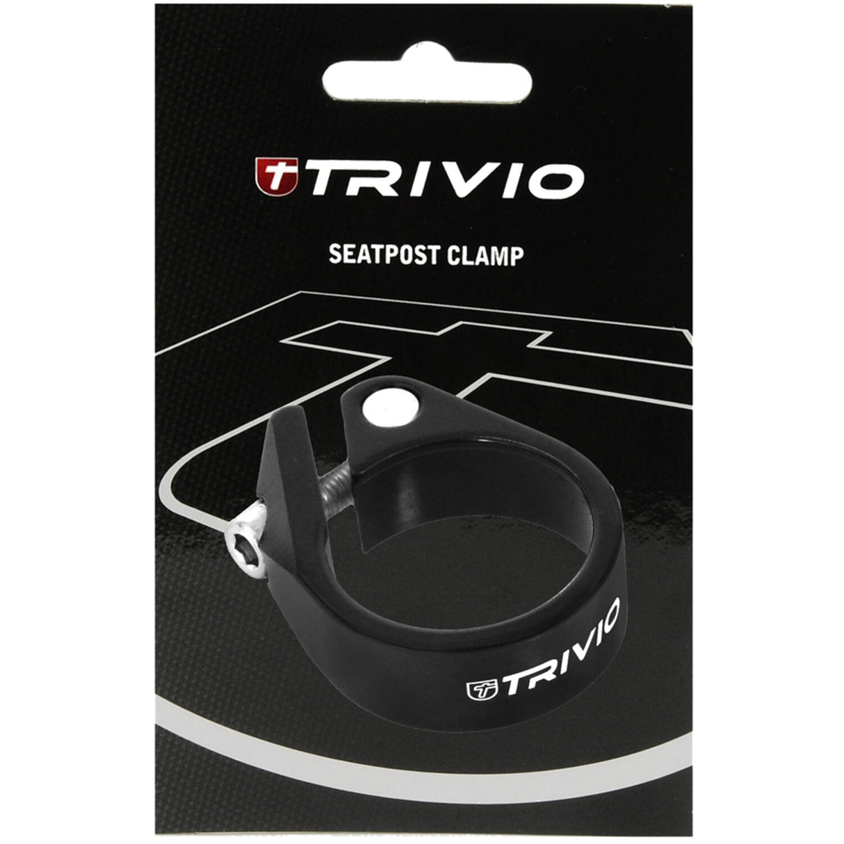 Trivio - collier de tige de selle aluminium noir 31,8mm