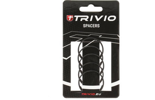 Trivio - entretoise 2mm 1 1 8 aluminium noir - 5 pièces