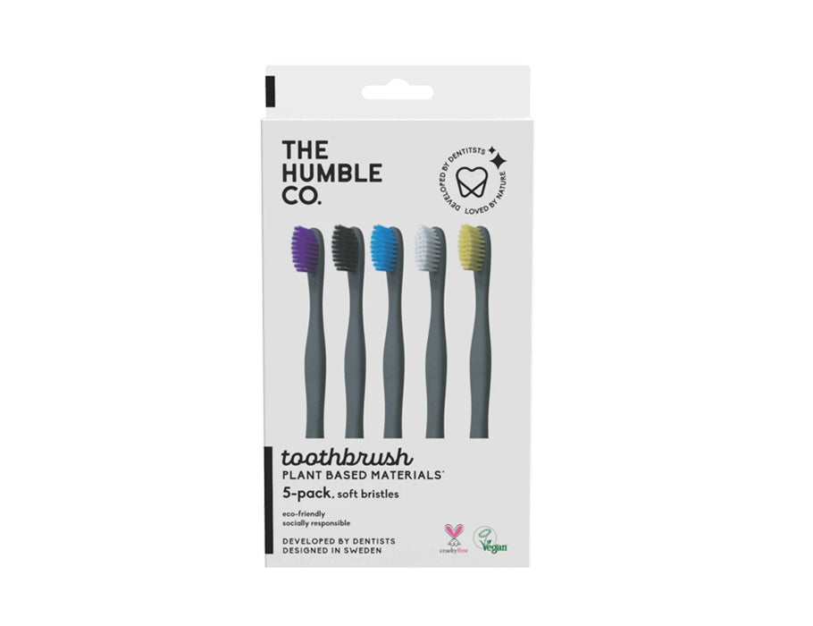 La humble co. brosses à dents à base de plantes - souples - 5 pièces