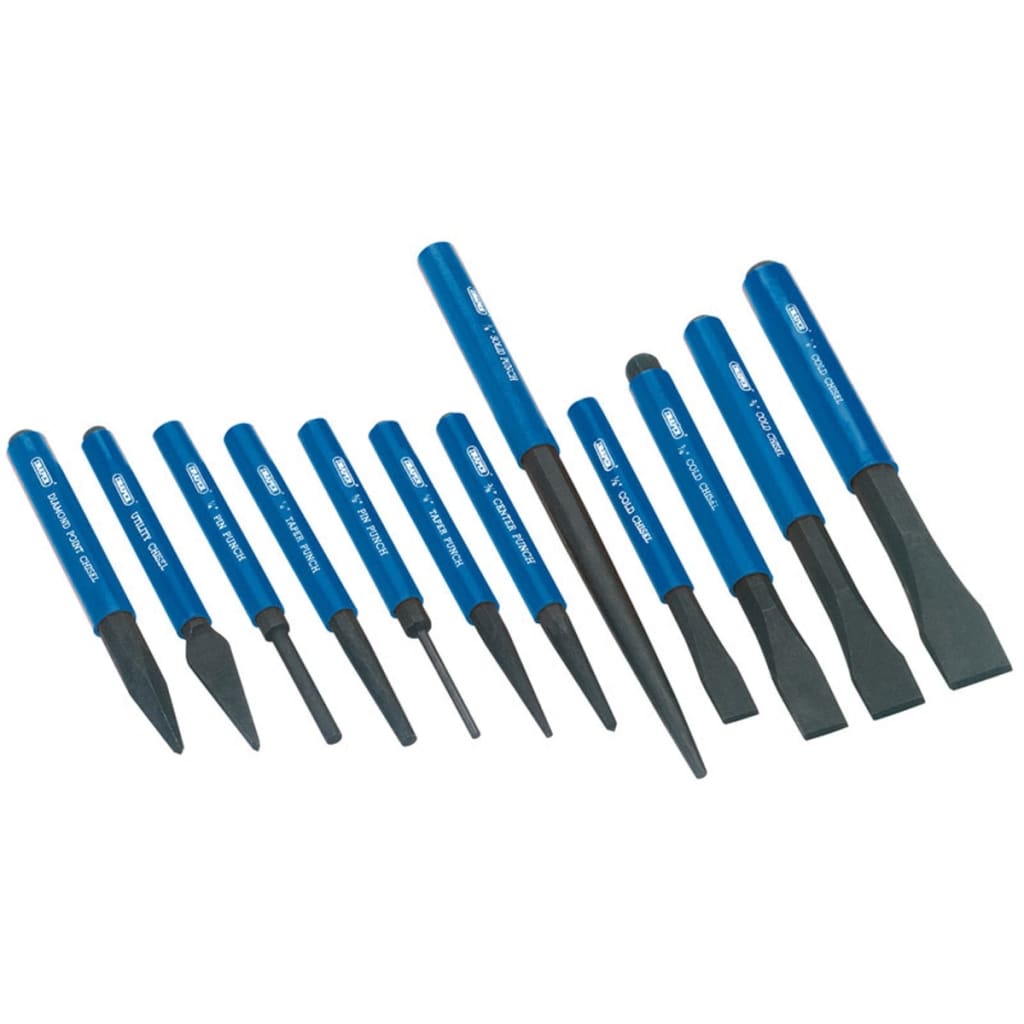 Draper Tools Chisel et Drevel Set Blue 12-DLG 26557