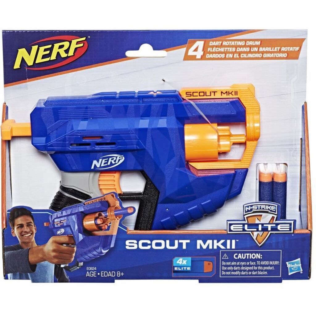 Nerf N-Strike Elite Scout MKII + 4 fléchettes