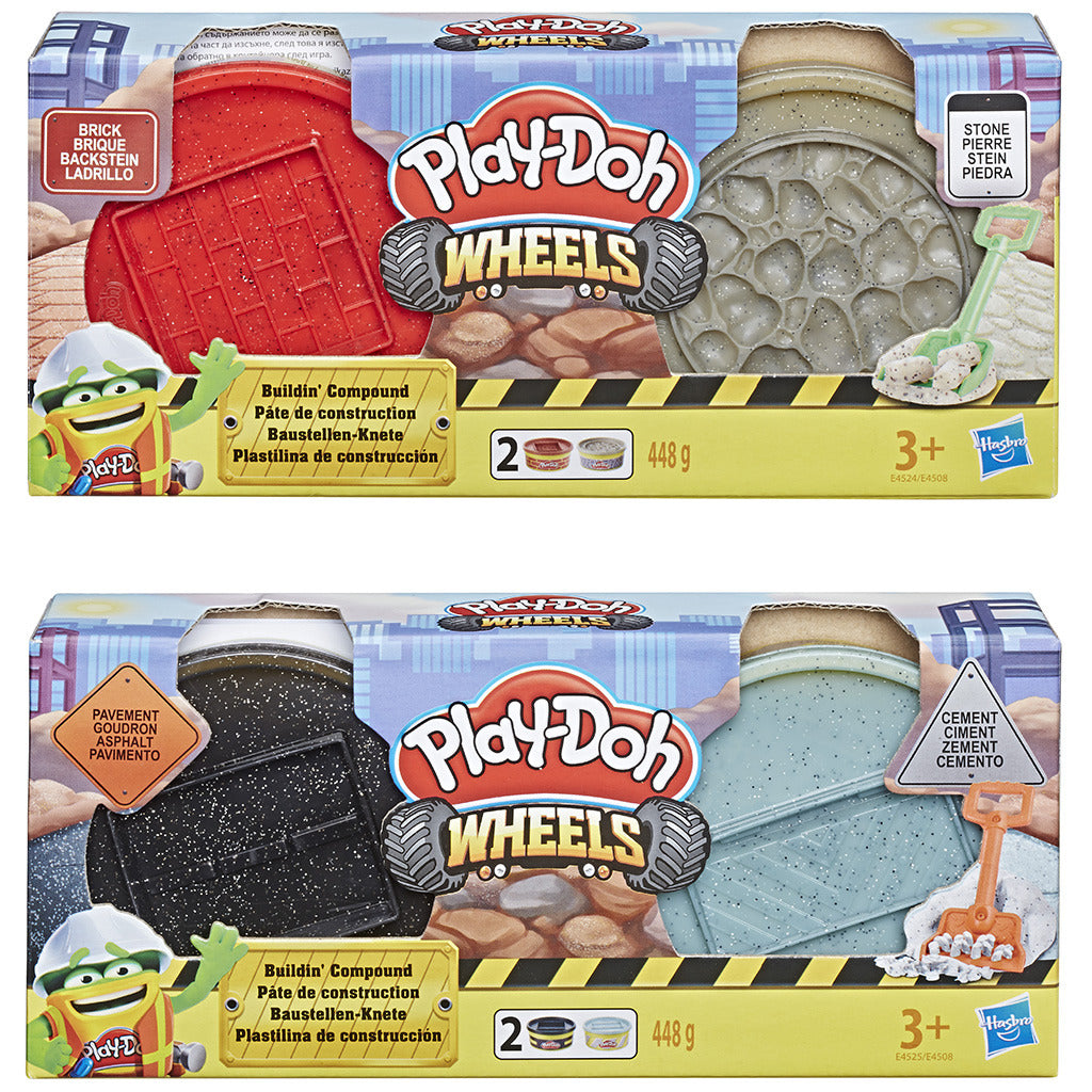 Construction Play-doh #039 ; composé avec 448 g d'argile et une pelle