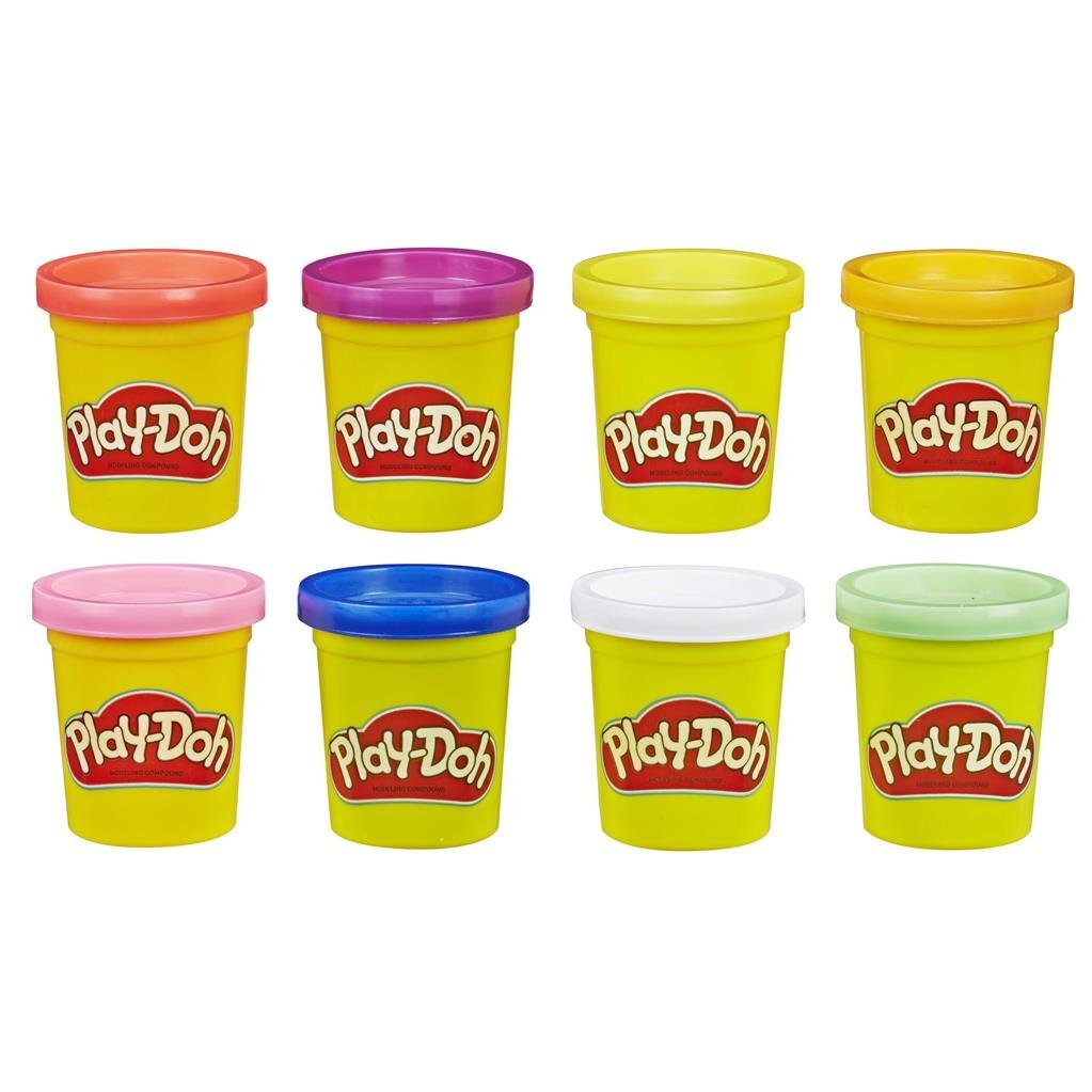 Play-doh couleurs arc-en-ciel 8 pots d'argile