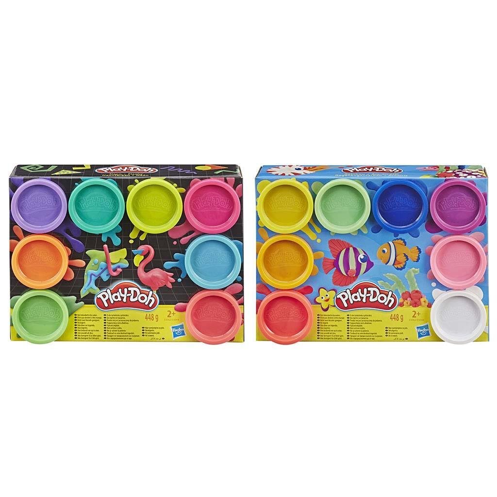 Play-doh couleurs arc-en-ciel 8 pots d'argile