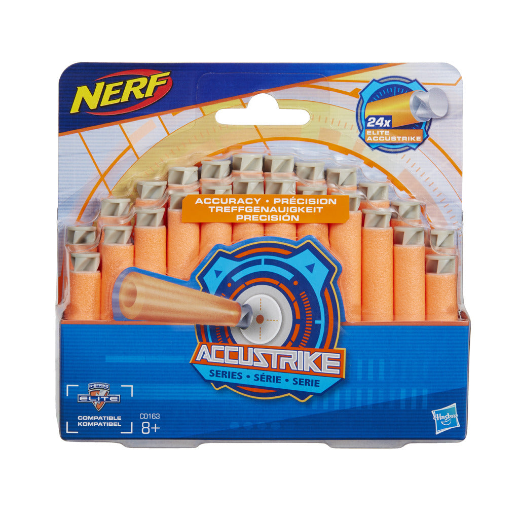 Nerf batterie strike n-strike fléchettes élite 24 pièces
