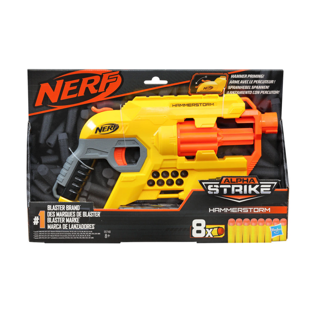 Nerf Alpha Strike Hammerstorm Blaster + 8 Fléchettes