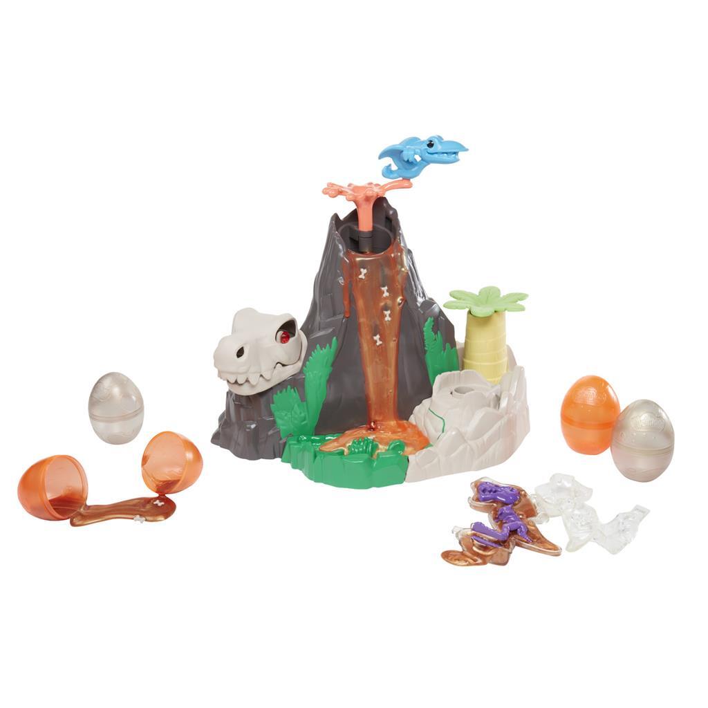 Play-doh slime hydro paillettes dinosaure volcan