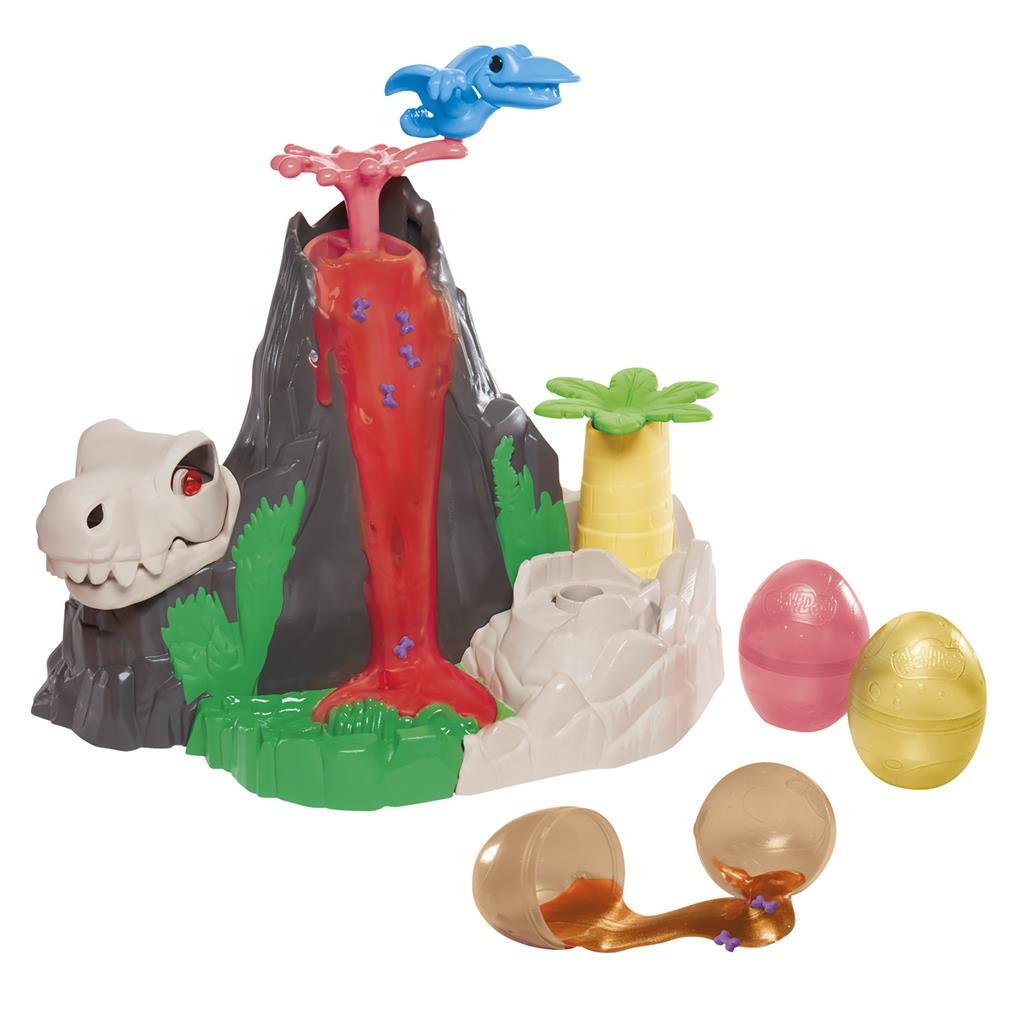 Play-doh slime hydro paillettes dinosaure volcan