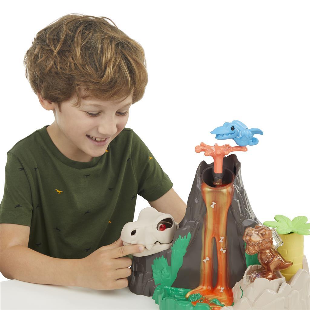 Play-doh slime hydro paillettes dinosaure volcan