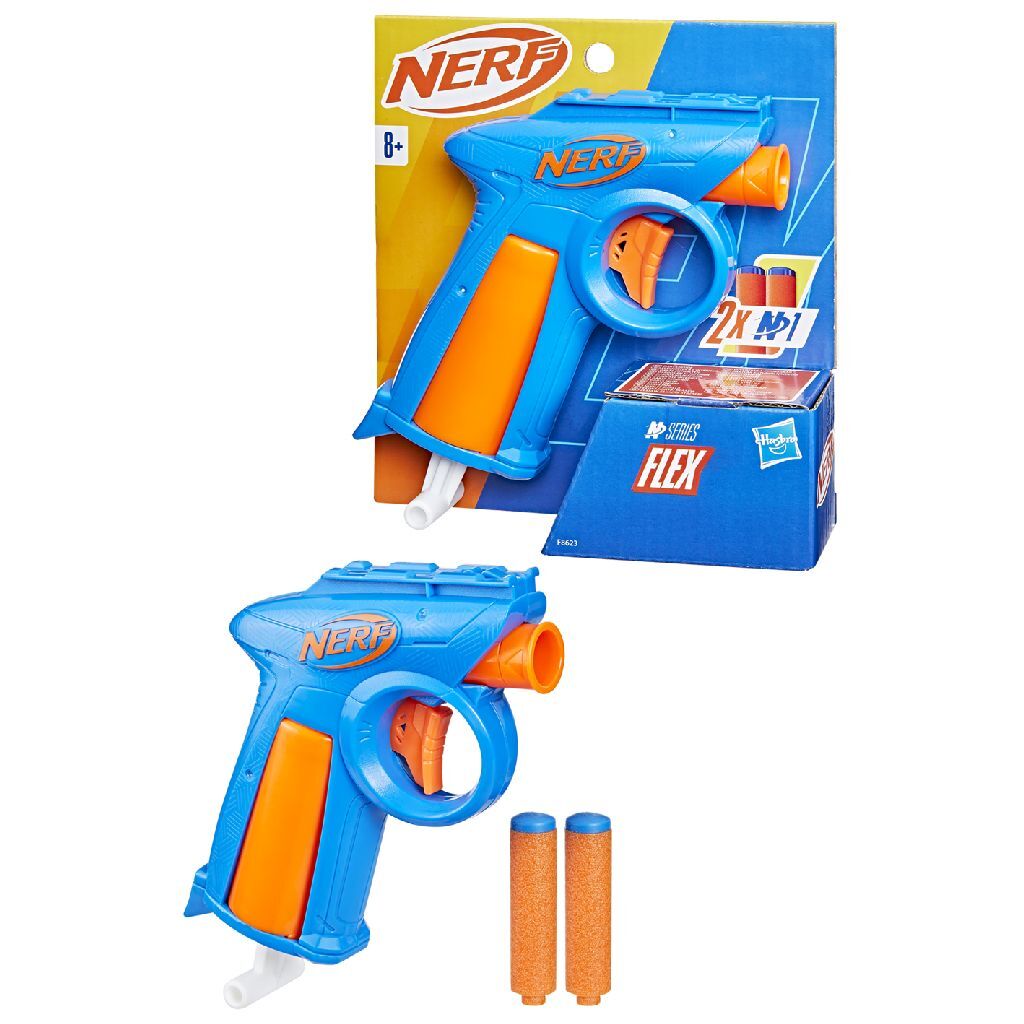 Nerf n series flex blaster + 2 fléchettes