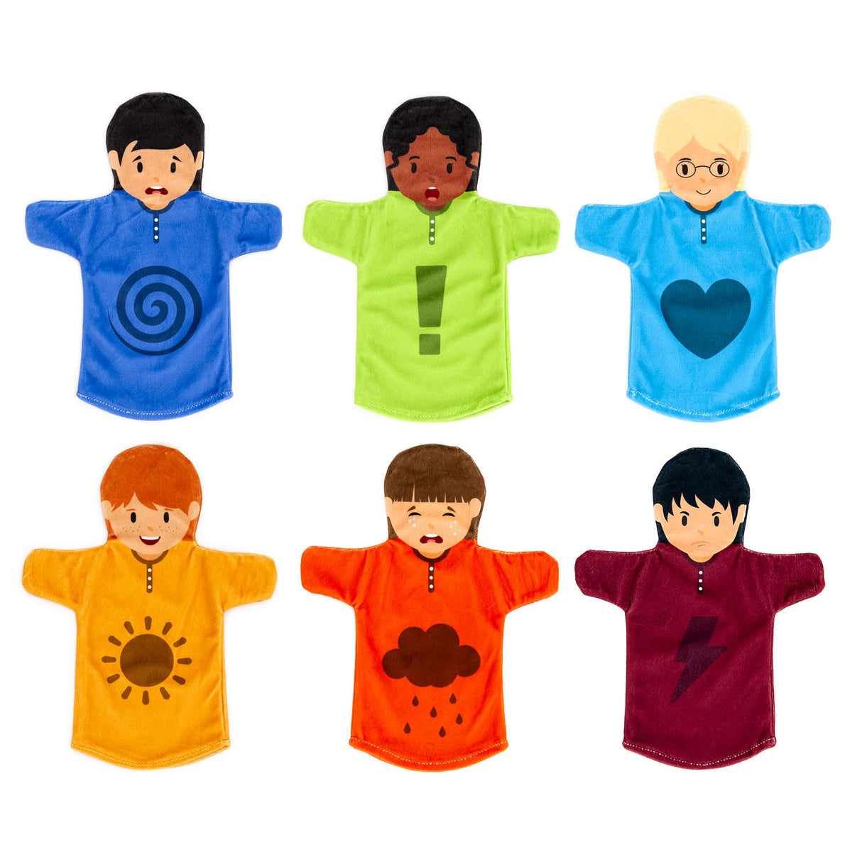 Achoka Hand Puppets Emotion, 6e.