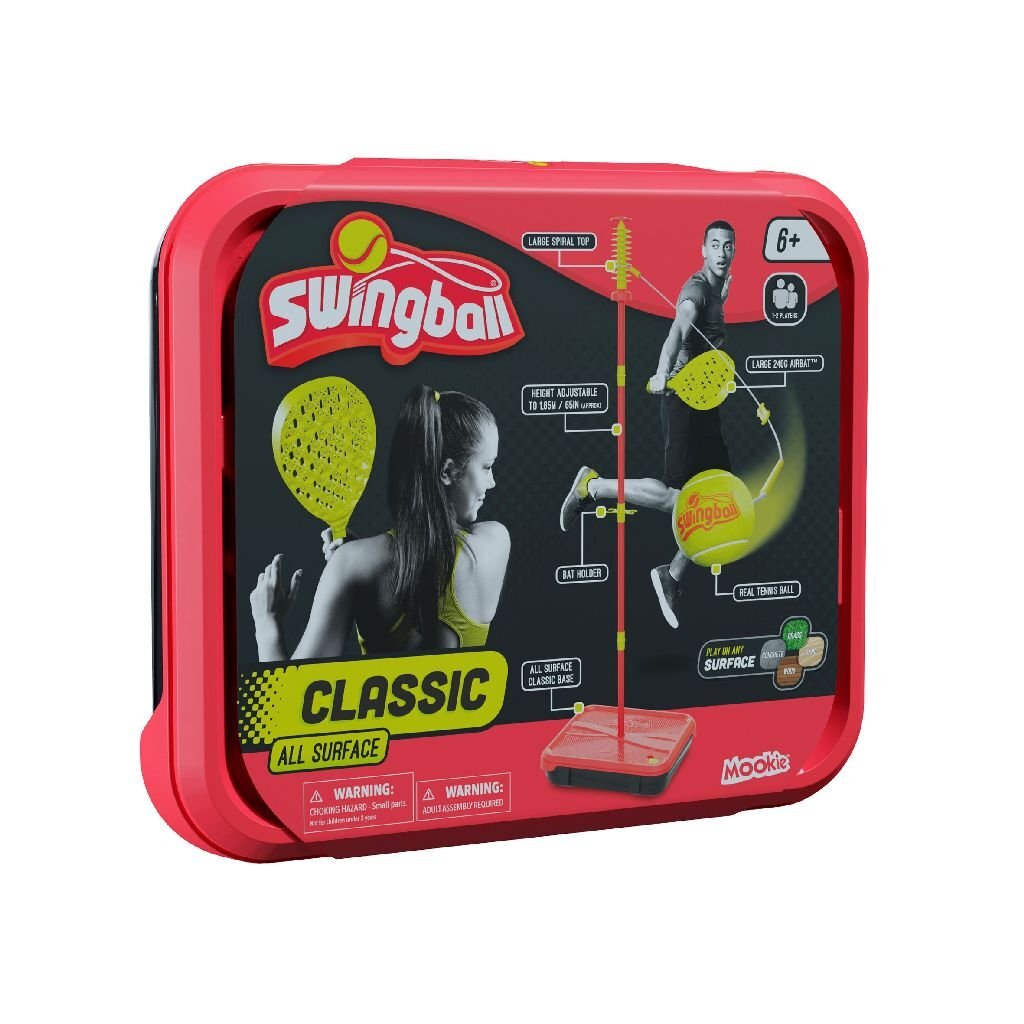 Abi Mookie Swingball Tennis Play Set Red
