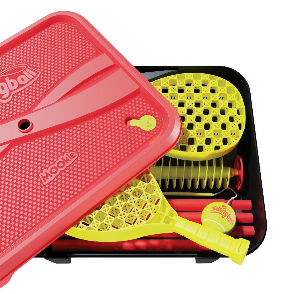 Abi Mookie Swingball Tennis Play Set Red