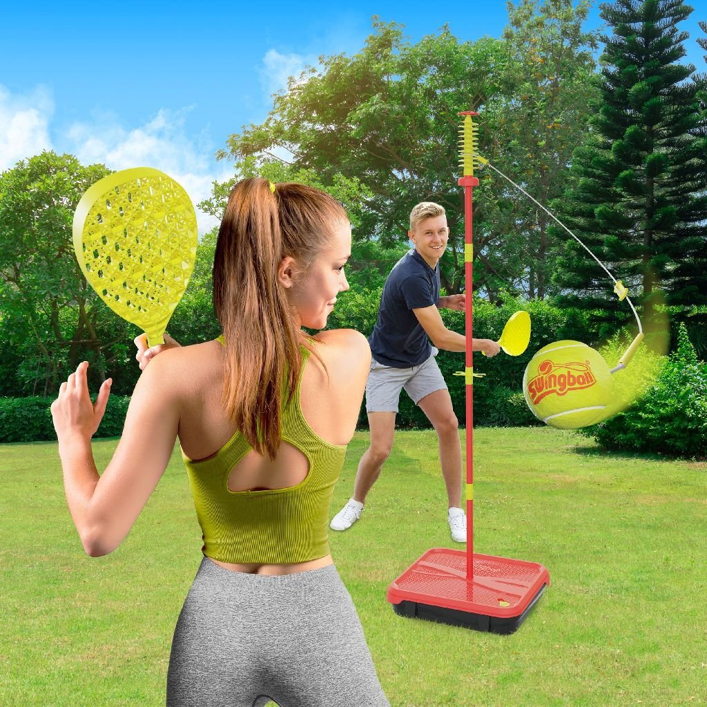 Abi Mookie Swingball Tennis Play Set Red