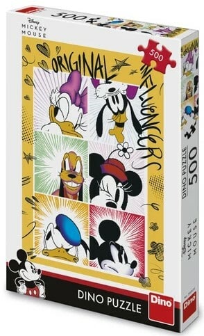 Puzzle dinosaure Dinotoys - Le gang de Mickey Mouse de Disney - 500 pièces