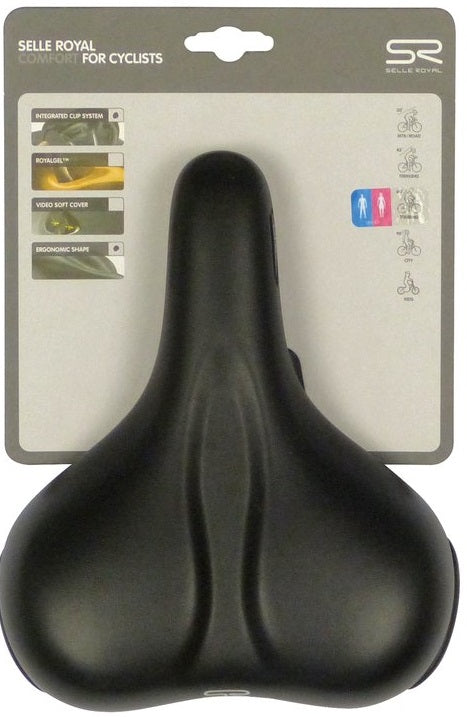 Selloyal Bicycle Saddle Selle Royal Rio Plus City Unisexe - Black