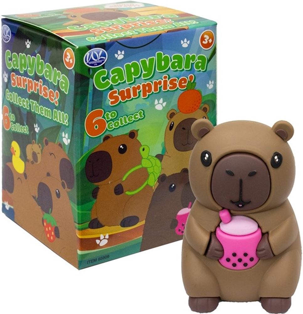 Capybara 8 cm in blindbox. 6 assorti in