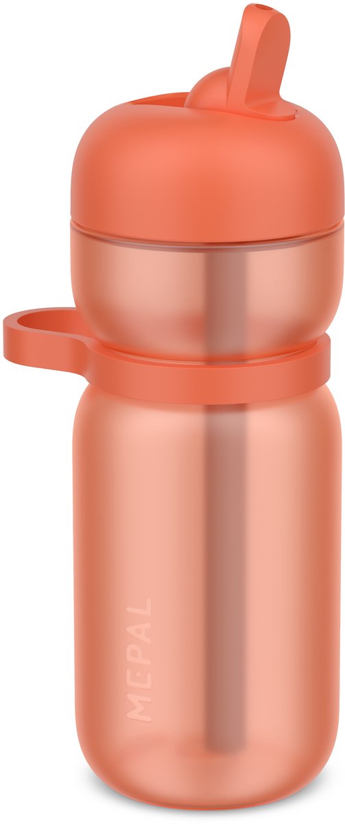 Mepal gourde flip sport 600ml - pêche orange