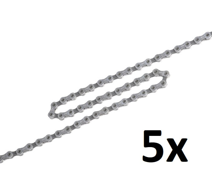 Chaîne Shimano 9 vitesses hg53 deore lx tiagra - 126 maillons (5 pièces en emballage atelier)