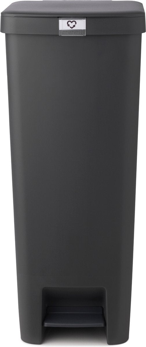 Brabantia poubelle à pédale stepup 40l gris foncé