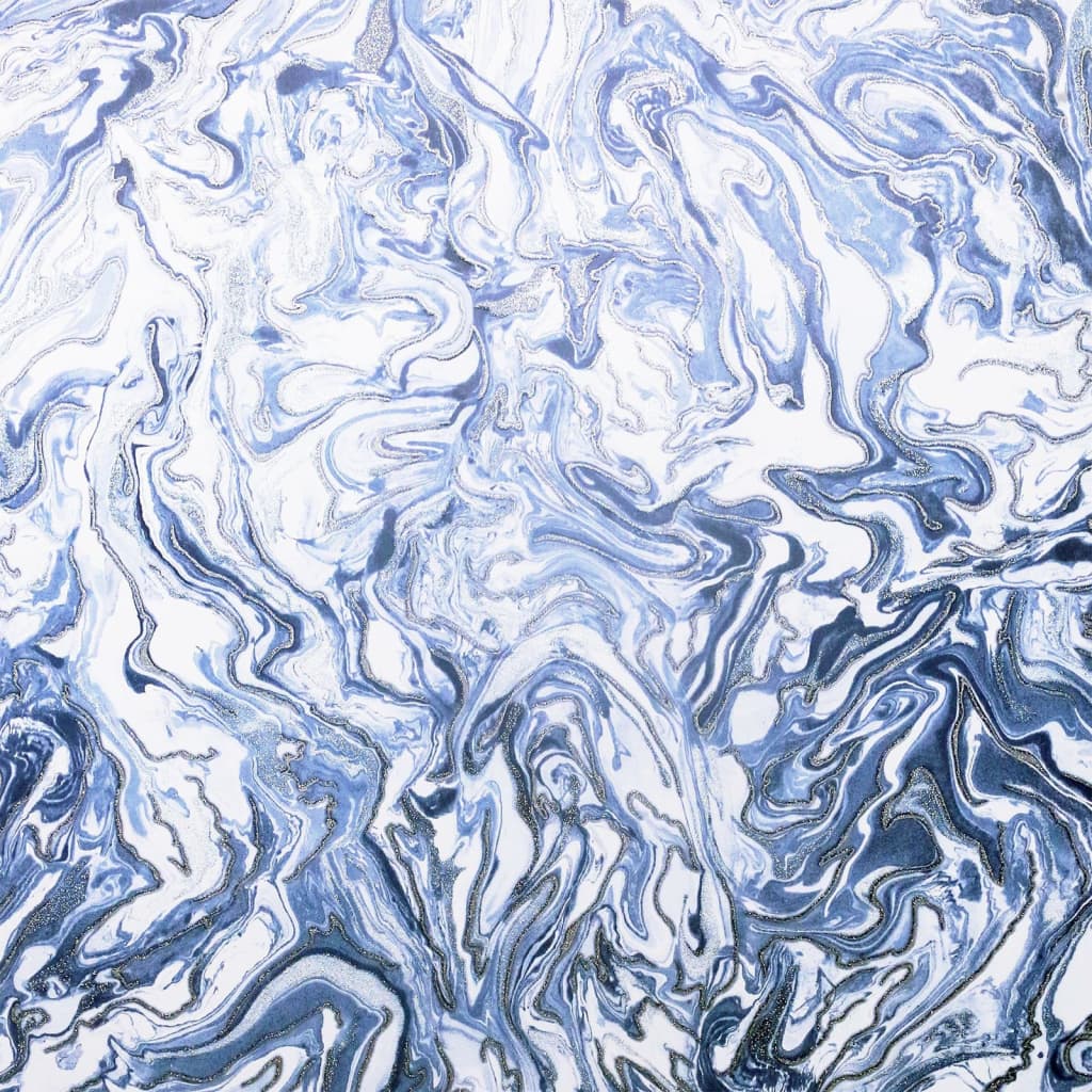 Covergs néerlandais papier peint en marbre liquide blauw