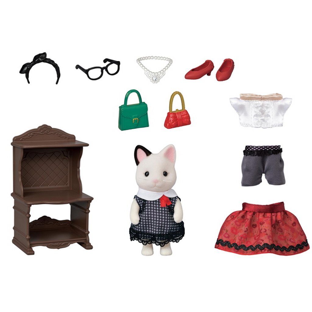 Sylvanian Families 5462 Mode Playset Tuxedo Chat