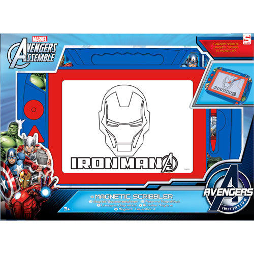 Planche à dessin magnétique Avengers + tampons