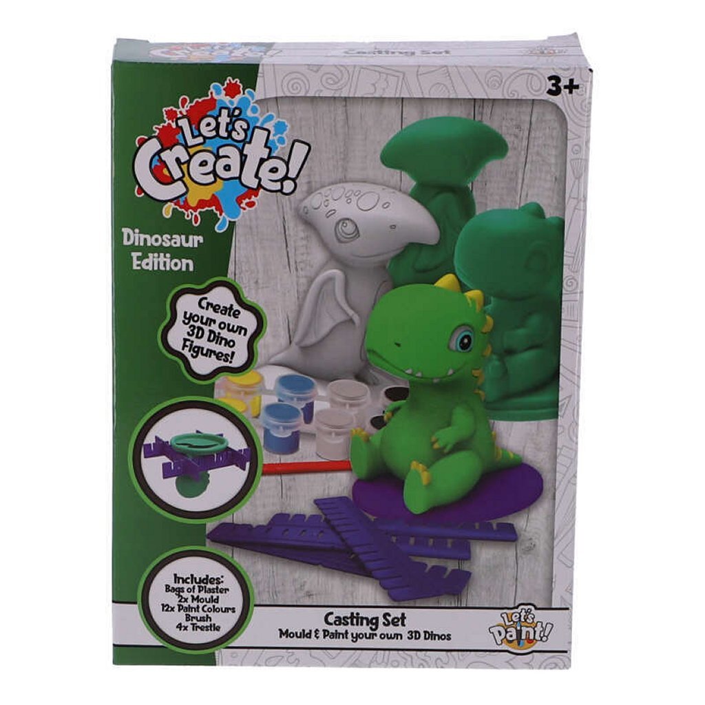 Créons ! super! dinosaure en plâtre