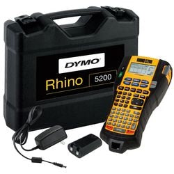 Imprimante d'étiquettes industrielle Dymo 5200, coffret jaune, noir