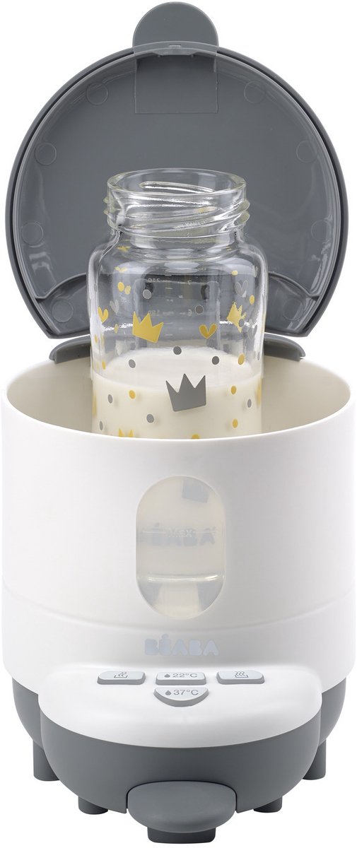 Béaba bib'expresso® presse-biberon - préparation rapide du biberon - temps de chauffe 30s - température réglable - chauffe-biberon - fonction bain-marie - blanc