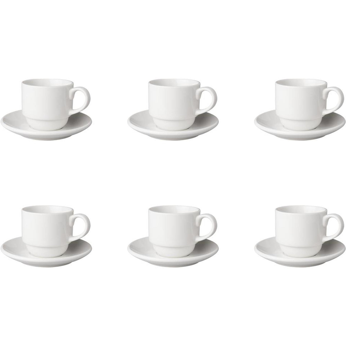 Mammoet budgetline tasse et soucoupe large 6 pièces