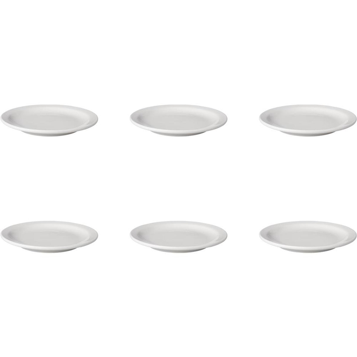 Assiette mammouth blanche plate bord étroit budgetline (6x 16cm)