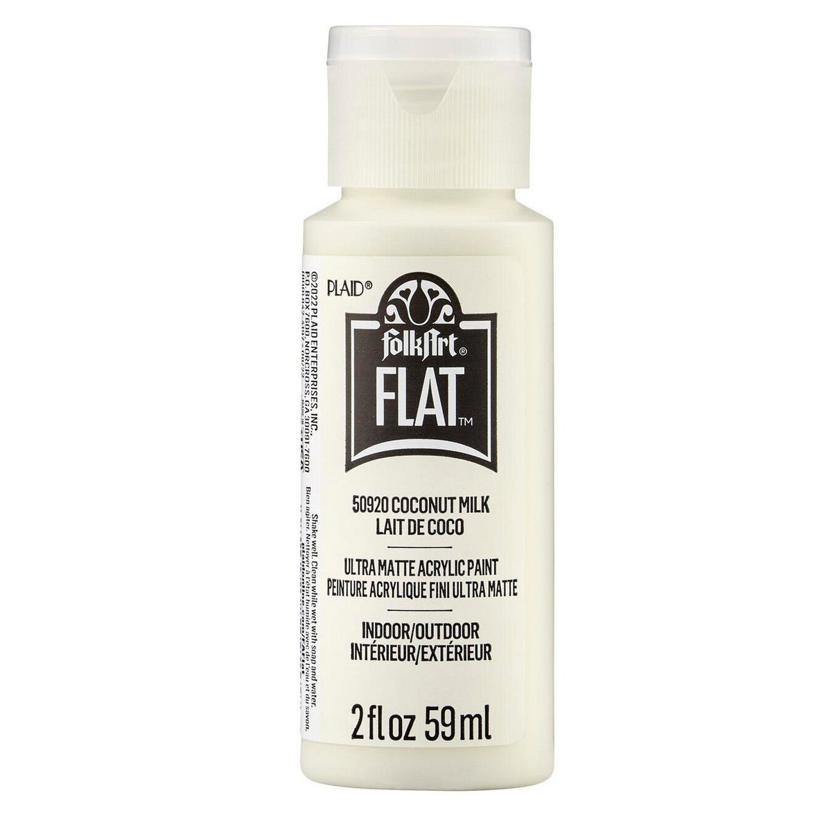 Folkart • peinture acrylique mate ultra mate lait de coco 59ml