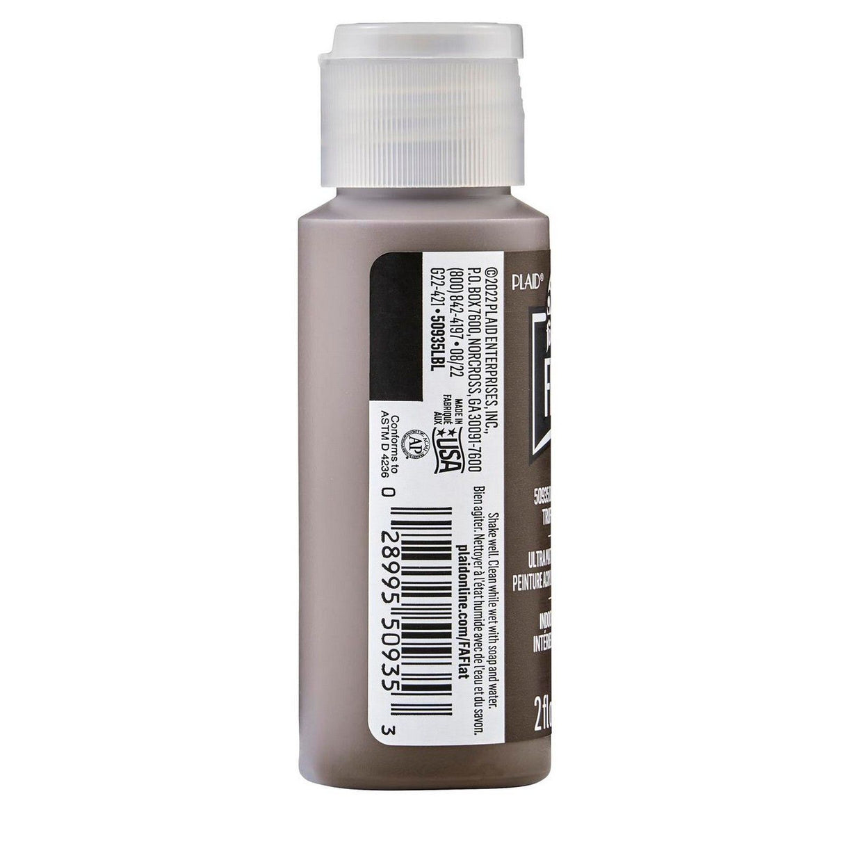Folkart • peinture acrylique mate ultra mate truffe foncée 59ml