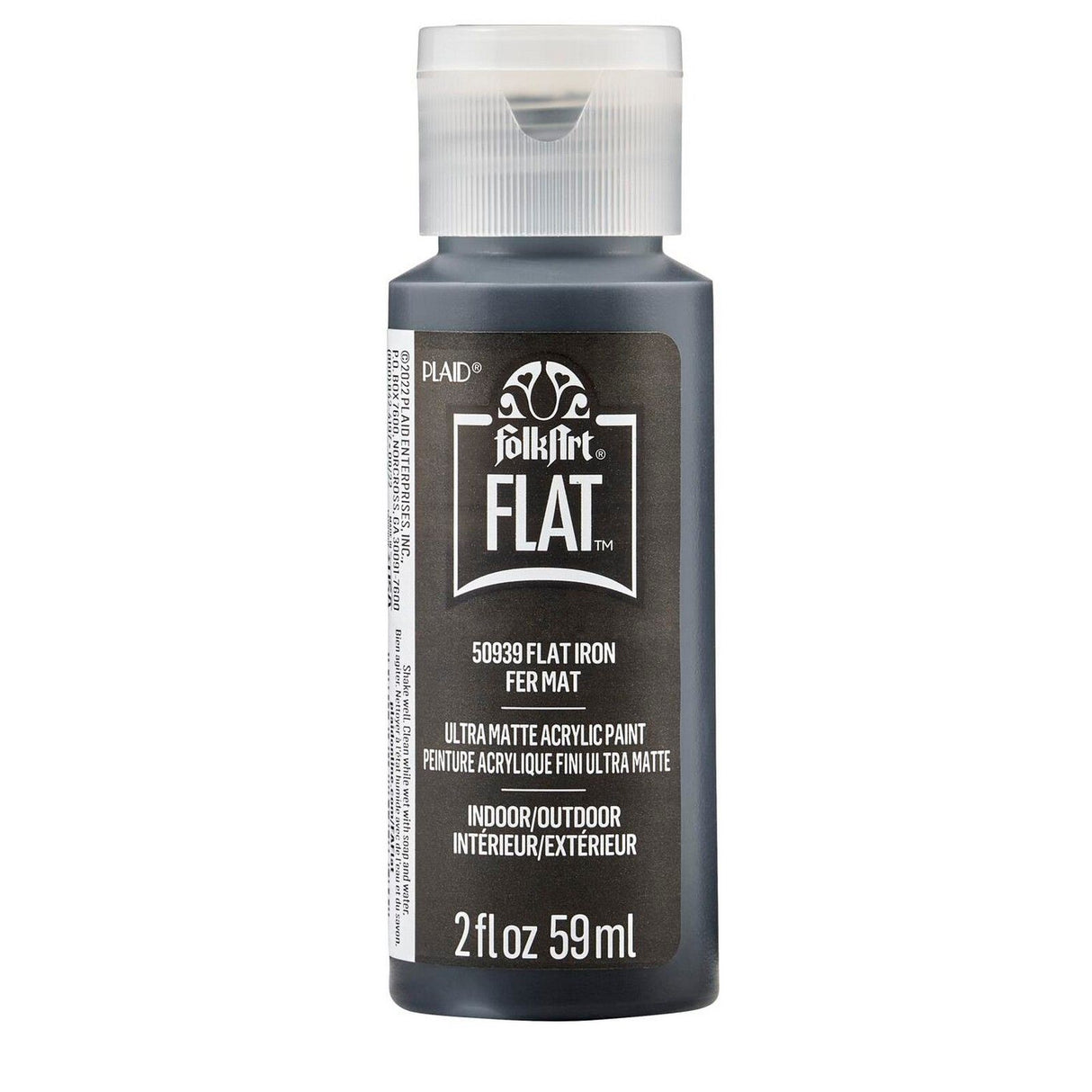 Folkart • peinture acrylique mate ultra mate fer plat 59ml