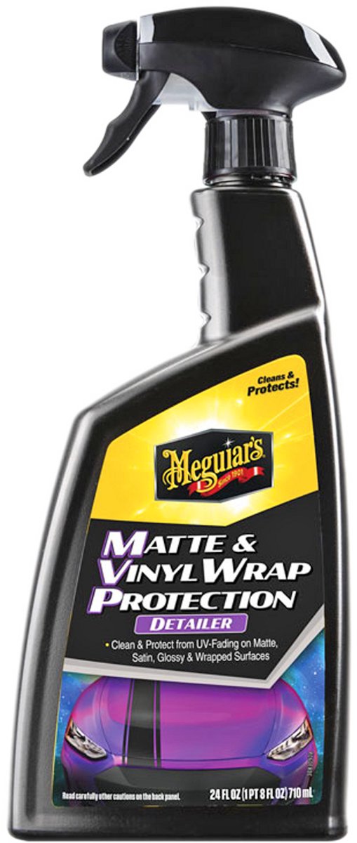 Meguiar's Meguiar's Matte Vinyl Wrap Protection Detailer 710 ml - pour les emballages en vinyle laqué mat - élimine la poussière et la saleté - pas de brillance