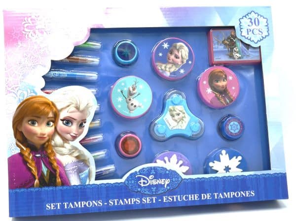 Boîte de timbres Jonotoys La Reine des Neiges, 30 pièces