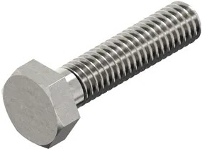 Boulon de robinet 6k m12x25 d933 acier inoxydable a4 | 100 pièces