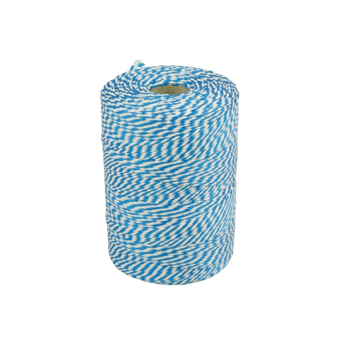 Corde Quantore coton 45 mètres 50gr bleu blanc