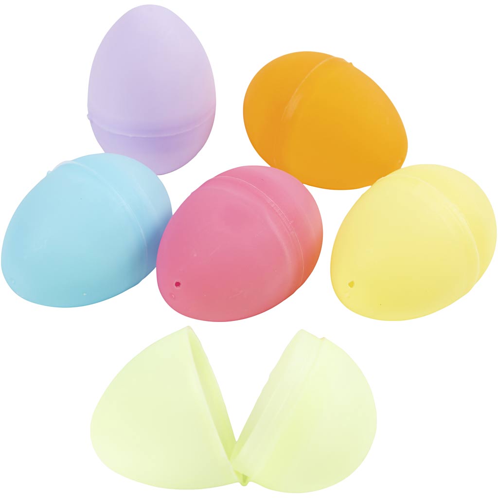 Oeufs en plastique colorés, 12e.