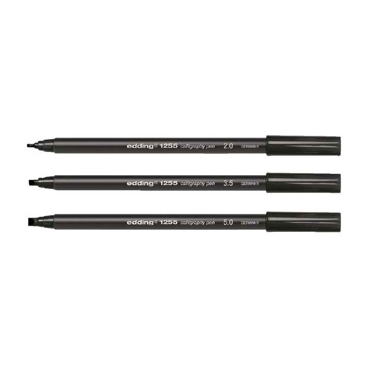 Stylo de calligraphie Quantore noir, 3 pcs.